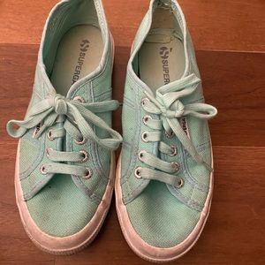 Superga sea foam green, size 6.5